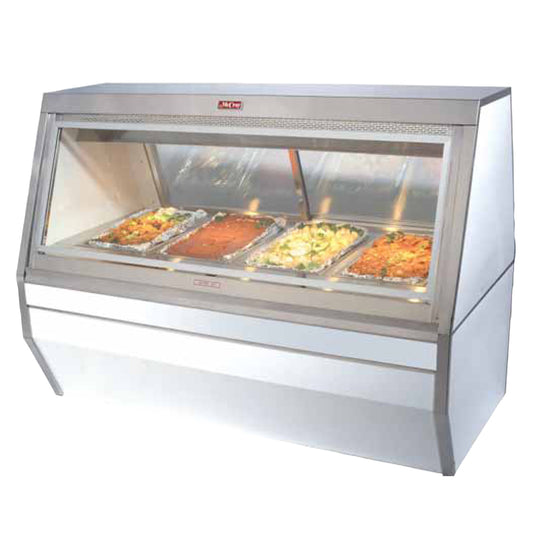 Howard McCray (CHS35-6) 71" Wide Hot Food Display Case with (4) Individually Controlled Wells and Two Rear Sliding Glass Doors