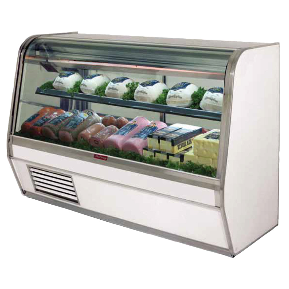 Howard McCray (SC-CDS32E-6C-LED) 74" Wide Curved Glass Refrigerated Deli Case with Two Glass Doors