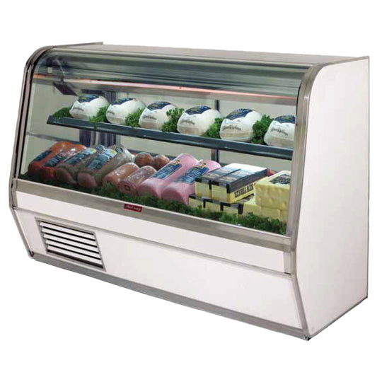 Howard McCray (SC-CDS32E-6C-LED) 74" Wide Curved Glass Refrigerated Deli Case with Two Glass Doors