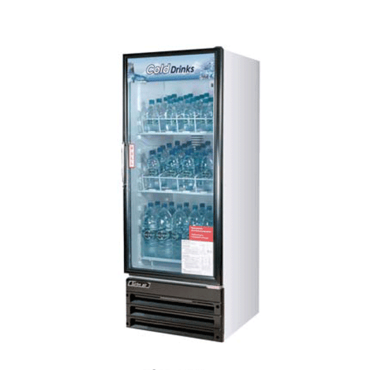 Turbo Air (TGM-11RV-N6) 24" Wide Merchandiser Refrigerator with One Hinged Glass Door