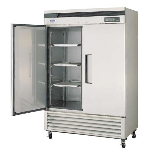 Turbo Air (TSF-49SD-N) 55" Wide Super Deluxe Reach-In Freezer featuring Two Solid Doors
