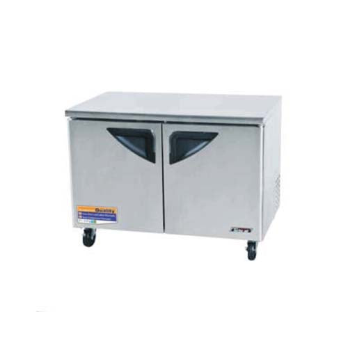 Turbo Air (TUR-48SD-N) 49" Wide Super Deluxe Series Reach-in Undercounter Refrigerator featuring Two Solid Doors