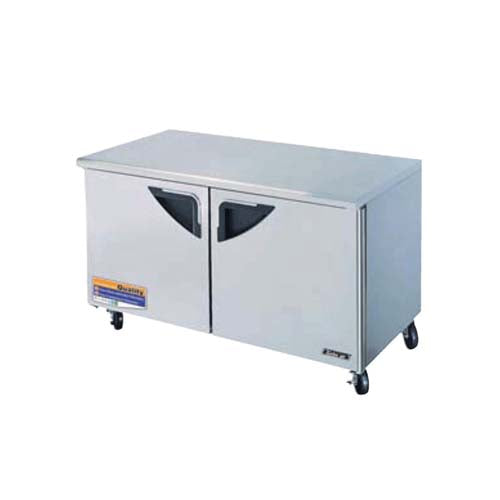 Turbo Air (TUR-60SD-N) 61" Wide Super Deluxe Series Reach-in Undercounter Refrigerator featuring Two Solid Doors