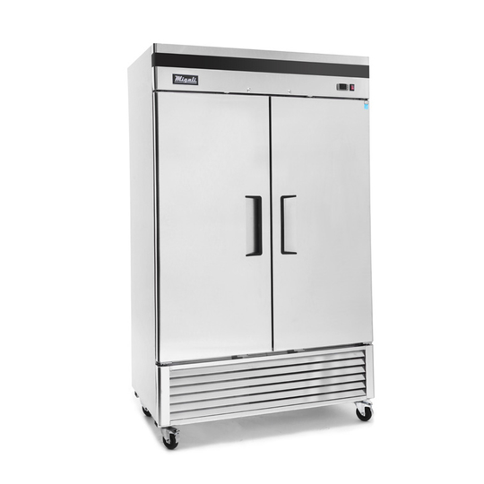 Migali (C-2FB-HC) 54.4" Wide Bottom Mount Freezer with Two Hinged Solid Doors
