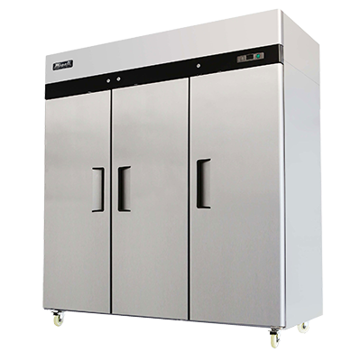 Migali (C-3F-HC) 78" Wide Top Mount Freezer with Three Hinged Solid Doors
