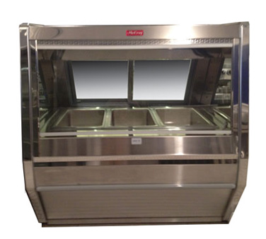 Howard McCray (CHS40-6) 76.5" Wide Hot Food Display Case with (4) Individually Controlled Wells and Two Rear Sliding Glass Doors