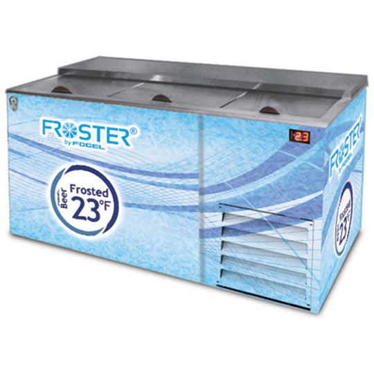 Fogel (FROSTER-B-65-US) 66" Wide Horizontal Beer Froster featuring Three Solid Doors