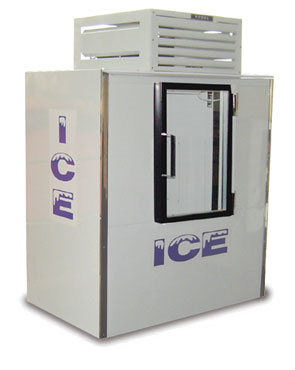 55.5" Wide Indoor Ice Merchandiser with One Door for Sale | (ICB-1-GL)