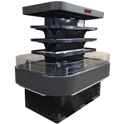 Three Shelf Island Merchandiser Refrigerator | McCray | 60
