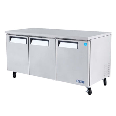 Three Door Reach-In Undercounter Refrigerator by Turbo Air | 73