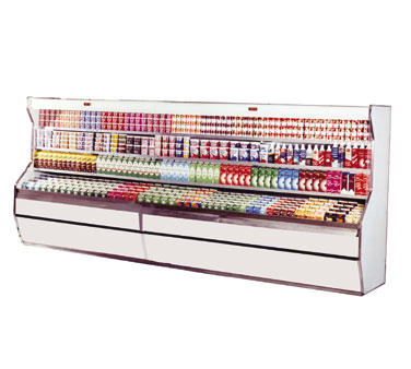 Howard McCray (SC-D32E-6-LED) 74" Wide Open Refrigerated Dairy Display Case with Three Shelves (shown with 2 cases joined together)